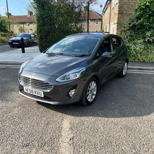 Ford Fiesta Titanium in Grey Colour standing on ground