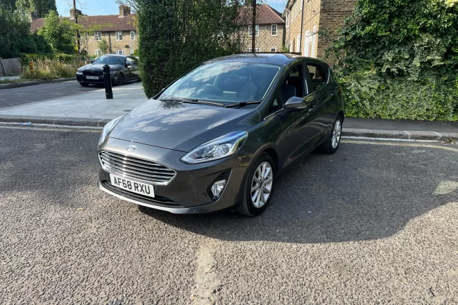 Ford Fiesta Titanium in Grey Colour standing on ground