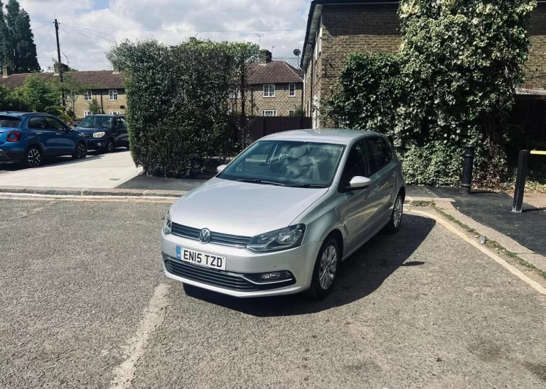 Volkswagen Polo SE In Sliver Colour standing on ground