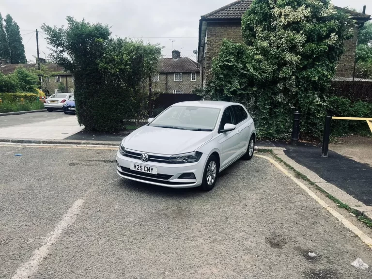 Volkswagen Polo SE TSI in Silver standing on ground