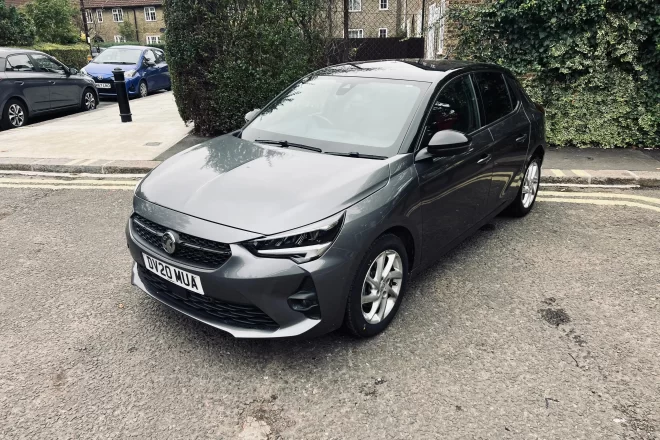 2020 Vauxhall Corsa In Grey Colour Standing On The Ground