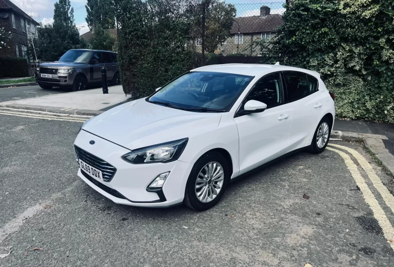 Ford Fiesta ST Line 2019 in white colour standing on the ground