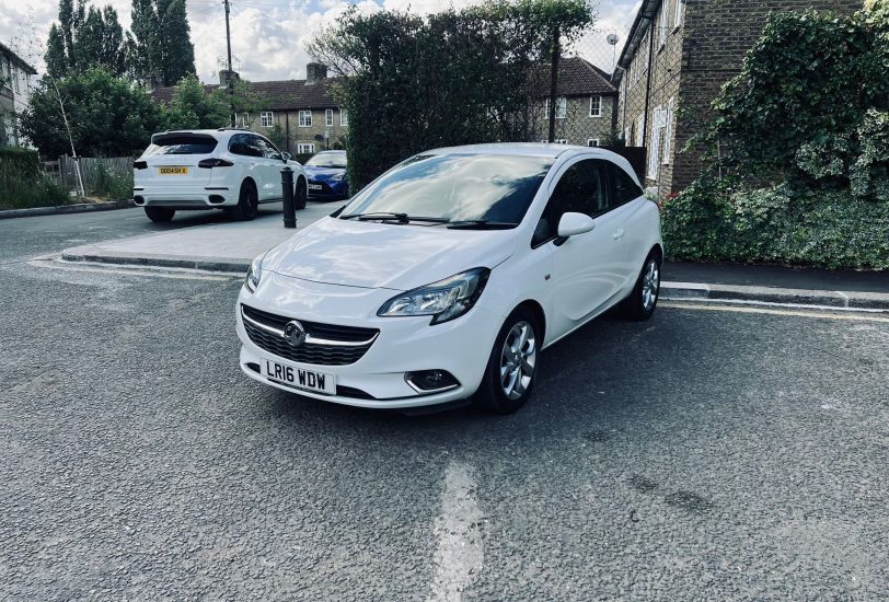 Vauxhall Corsa SRI in White Colour standing on ground